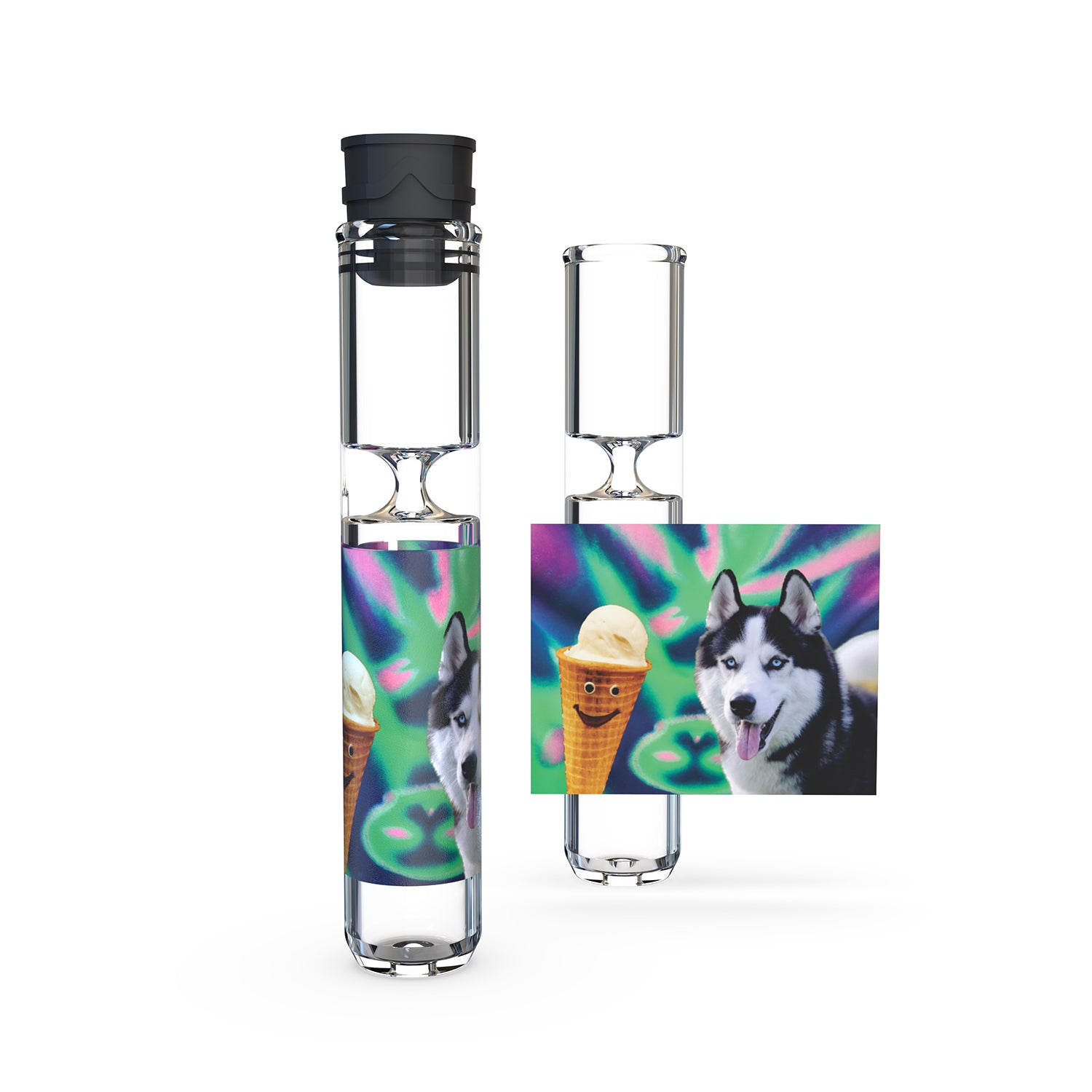 One hitter with cap for dog lovers.