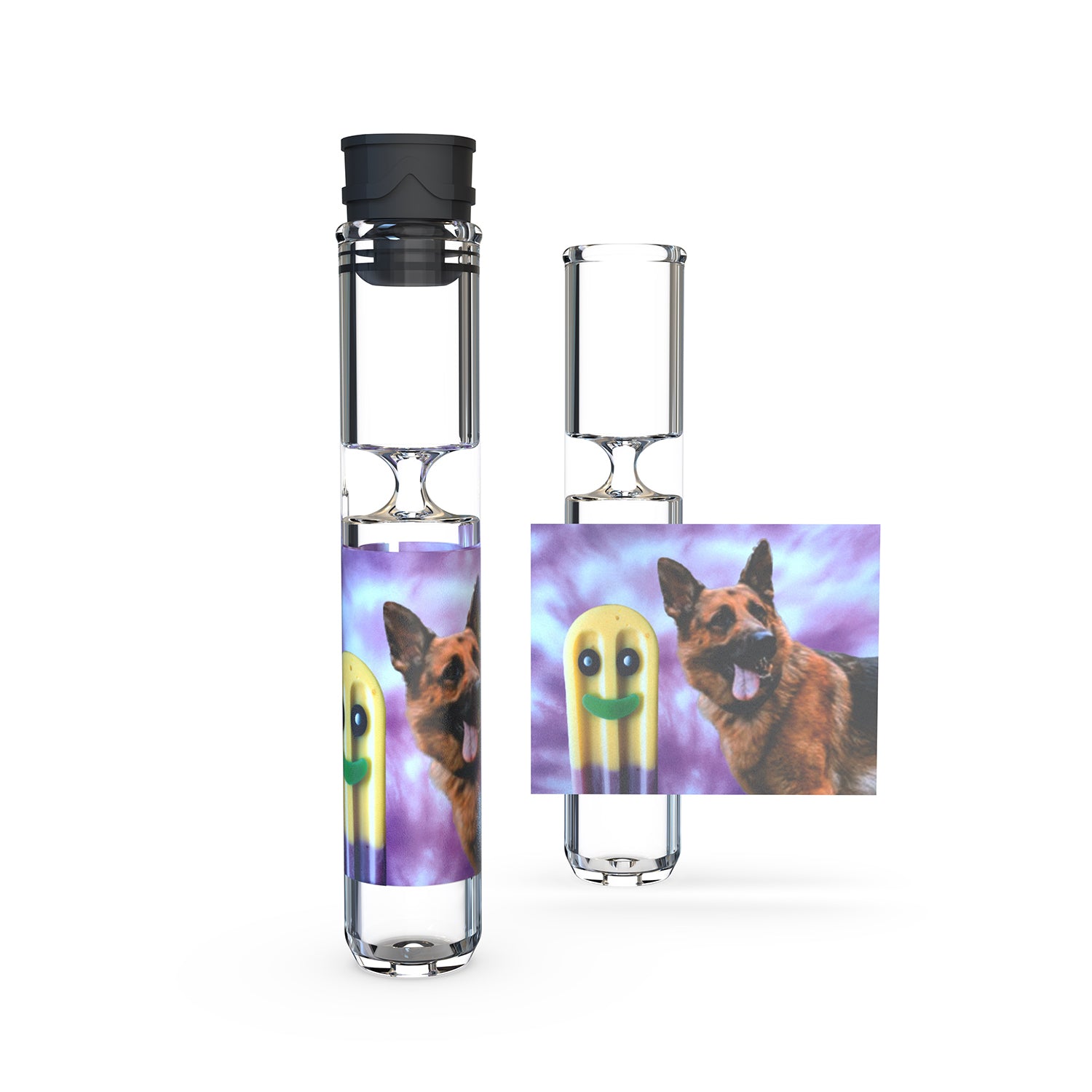 Pets on Pipes , weed pipe german shepard design chillum with cap