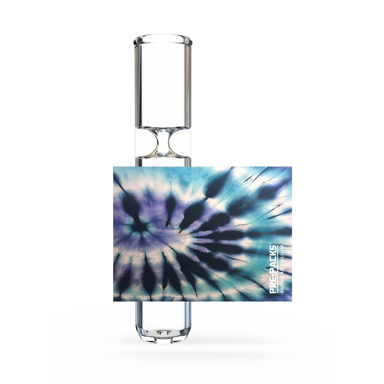 Smell proof one hitter with tie-dye art design.