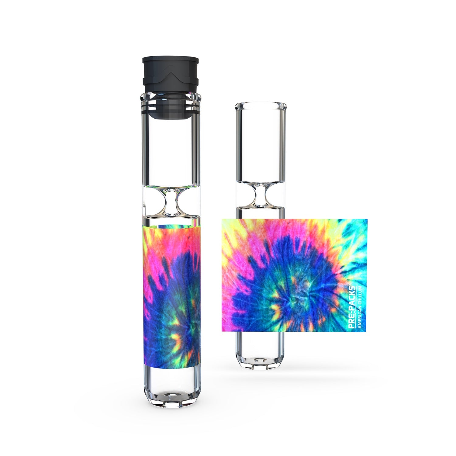 Rainbow  design  one hitter pipe with cap